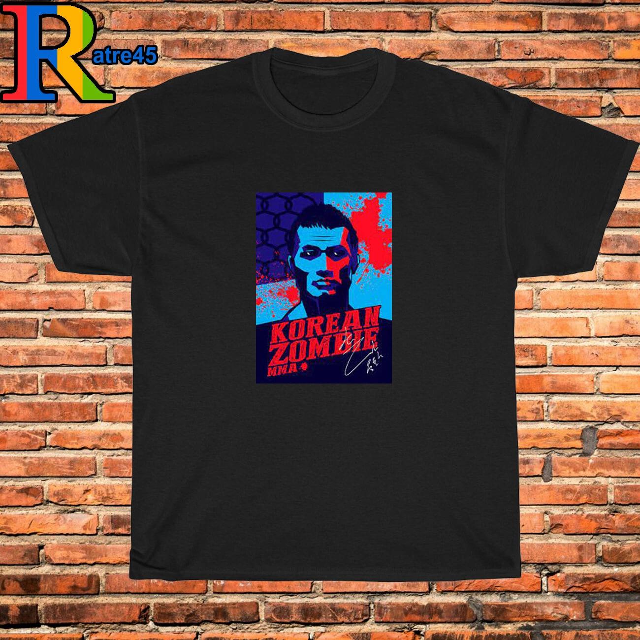 Men s and Women s T-shirts Korean Zombie MMA Fighter M