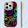 Ae88 Lovely Smiley Art Phone Cases for Samsung A13 A32 A53 A04e A54 S23 S24 Ultra Infinix Hot 40i Huawei P30 Pro Metal Camera Protective Back Cover
