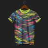 Summer Men's Breathable Round Neck Personalized Graffiti Printed