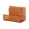 Bookend Desk Bookshelf Display Stand Book Shelf Decorative Woven Magazine Rack Organizer for Office