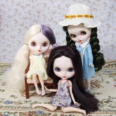 ICY DBS Blyth Doll Hayır. 4 kavisli dudak Kaşlı özel mat yüz Ortak vücut 1/6 bjd anime