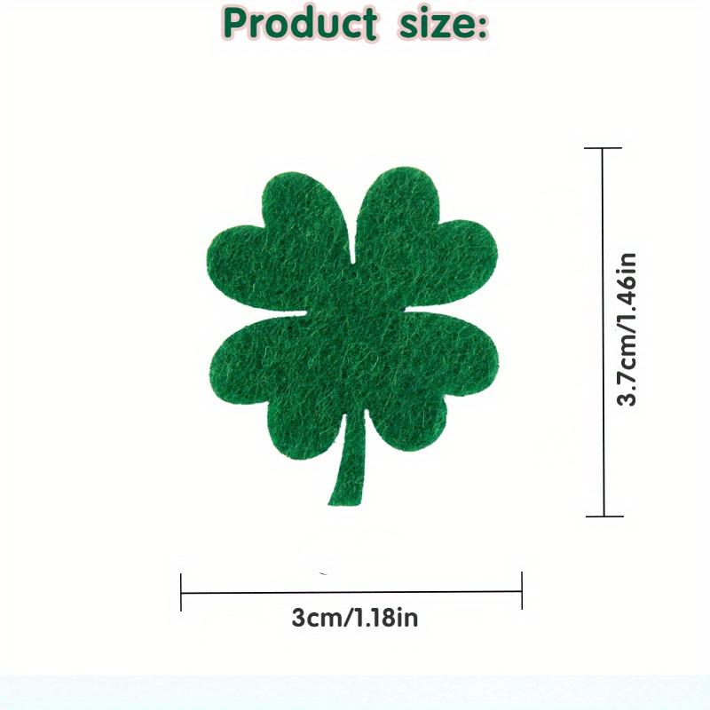 50pcs 3 Colors Cartoon Felt Cloth Four-leaf Exquisite Love Handmade DIY Hair Accessories Decorative Accessories Materials Kit