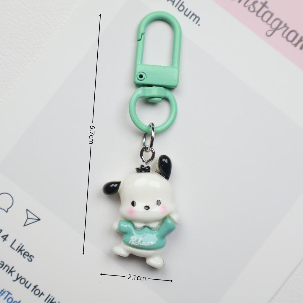 Cute Cartoon Resin Keychain: Sweet & Versatile Backpack accessory