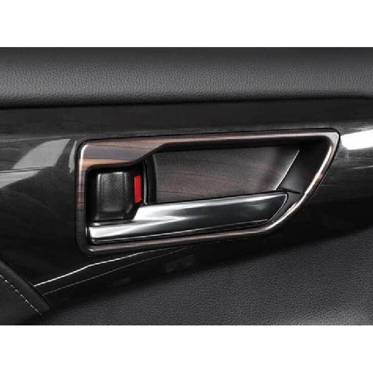Fit For Toyota Highlander 2020-2022 Wood Grain Inner Door Bowl Sticker Trim 4pc