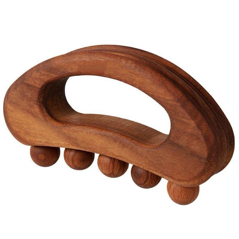 Anti-Cellulite Gua Sha Lymphatic Drainage Massager Wood Scraping Therapy Massage Tool for Neck - Natural Wood Body Care