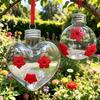 Three Hole Hummingbird Feeder Visible Birds Water Dispenser  Outdoor Garden