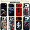 Oktopus TICKET Aufkleber Skin Wrap für iPhone 17 Pro/Pro max Schutzfolie für Rückseite, Rahmen, Kamera
