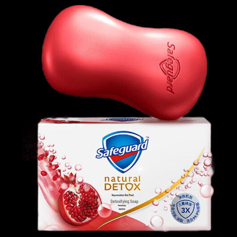 

Safeguard Red Pomegranate Deep Detox Bar Soap, 108g