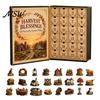 Acryl Bastel-Erinnerungsstücke Ernte-Segen Adventskalender, 24 Tage Countdown zum Thanksgiving Kalender Geschenkbox, Weihnachtsbaumschmuck Kollektion