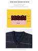 Dad's Fleece-Lined Sweater Vest: Warm Knitted Base Layer for Middle-aged and Elderly Men in Autumn and Winter.