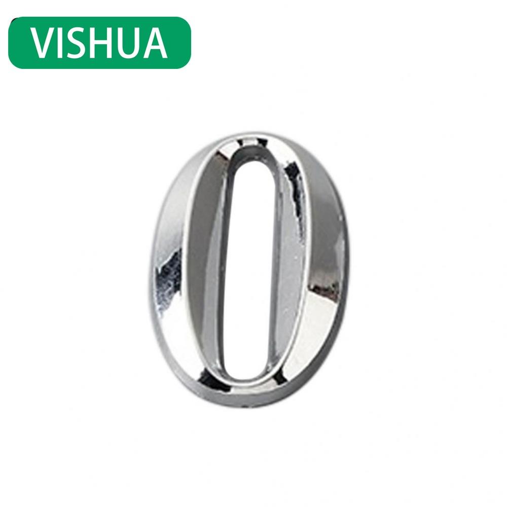 Блестящая табличка с номером дома 0