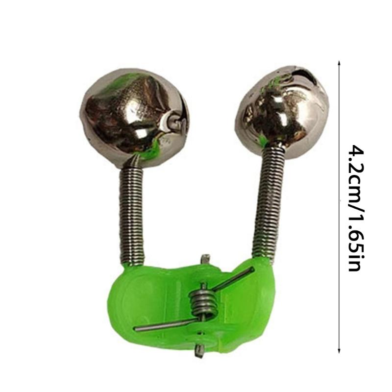 Fishing Rod Bites Baits Indicator Alarm Double Alert Bells Fishing Accessories Tool Fishing Rod Bells Twin Bells