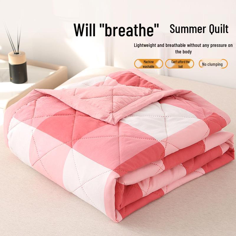 Washable Cotton Summer Quilt: Perfect for Events, Gifts, and Air Conditioning Use