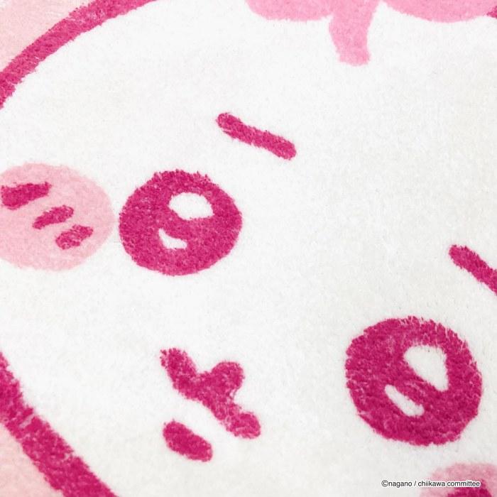 MORIPiLO Chiikawa Entrance Mat - Indoor, Small, Cute, Approx. 40cm (Ribbon Pink) - 31 x 37 cm