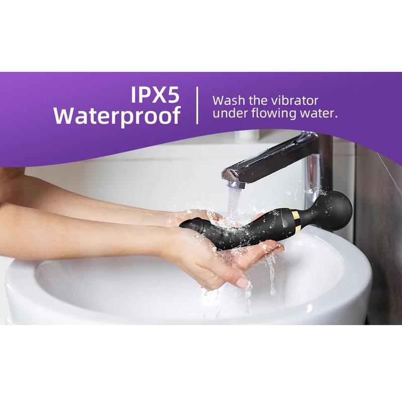 Výkonný dildový vibrátor s dvojitou hlavou pro ženy Stimulátor bodu G a klitorisu AV Magická hůlka Masážér vagíny Sexuální hračky pro dospělé