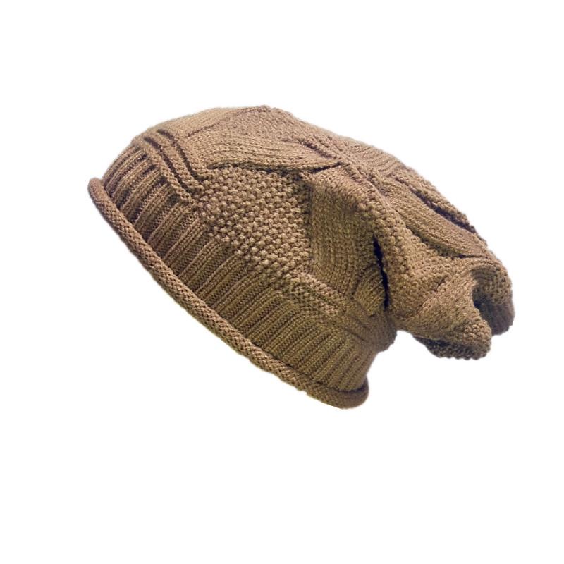 Unisex Baggy Knitted Beanie Hats For Women And Men Winter Baggy Oversized Ski Knit Skullies Outdoor Bonnet Gorras Keep Warm Caps