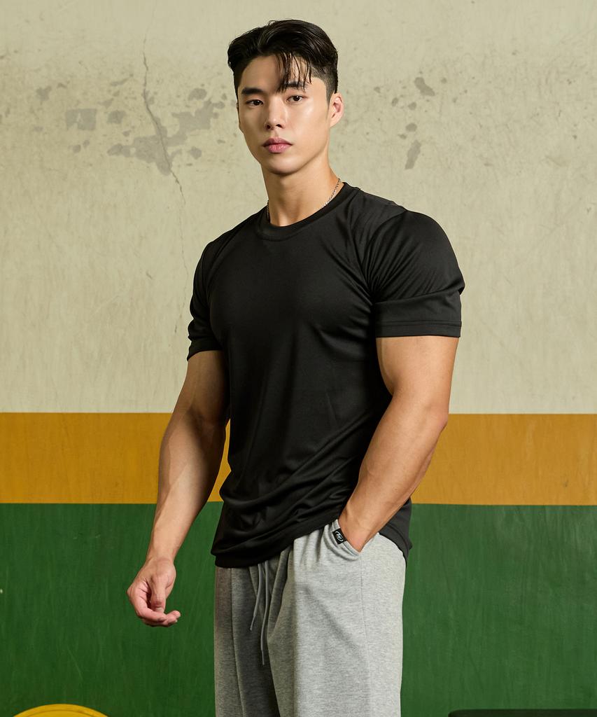 Beullaegmonseuteopis [3Pack] Plain Interlock Functional Cooling Short Sleeve T-Shirt 3P (Type A)