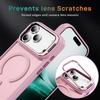 For iPhone 17 Pro Max Magnetic Case with Lens Kickstand Skin-Touch PC + TPU Phone Cover