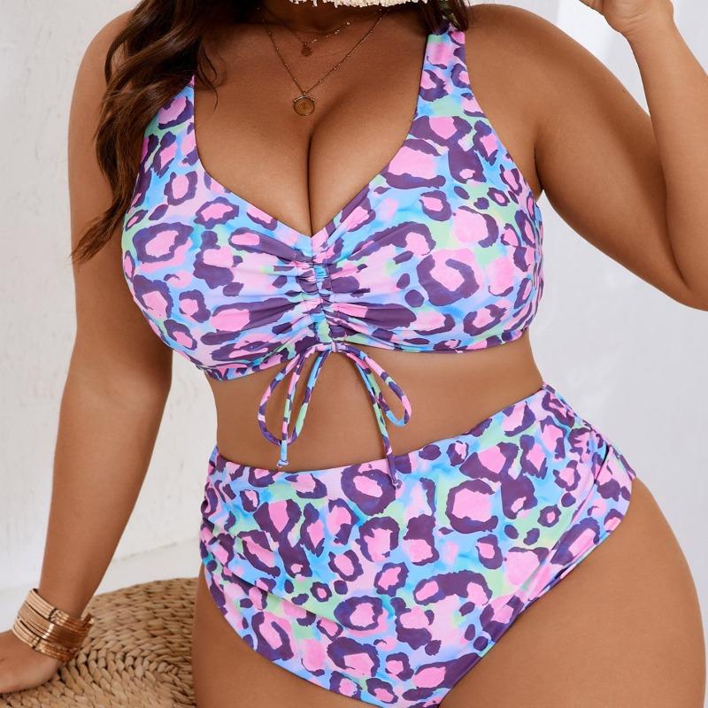2026 Plus Size  Women High Waist Bikini Swimsuits, Women's Swimwear & Clothing