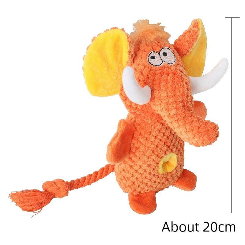 

Собака Мягкая Игрушка Шуршащая Бумага Звуковая Игрушка Плюшевая Звуковая Игрушка Молярная Маленькие и Средние Собаки Звуковая Игрушка Товары для Питомцев Orange Elephant