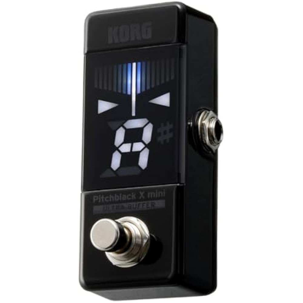 KORG (KORG) Guitar/Bass Pedal Tuner Pitchblack X Mini Compact Space-Saving ± 0.1 Cent High Accura...