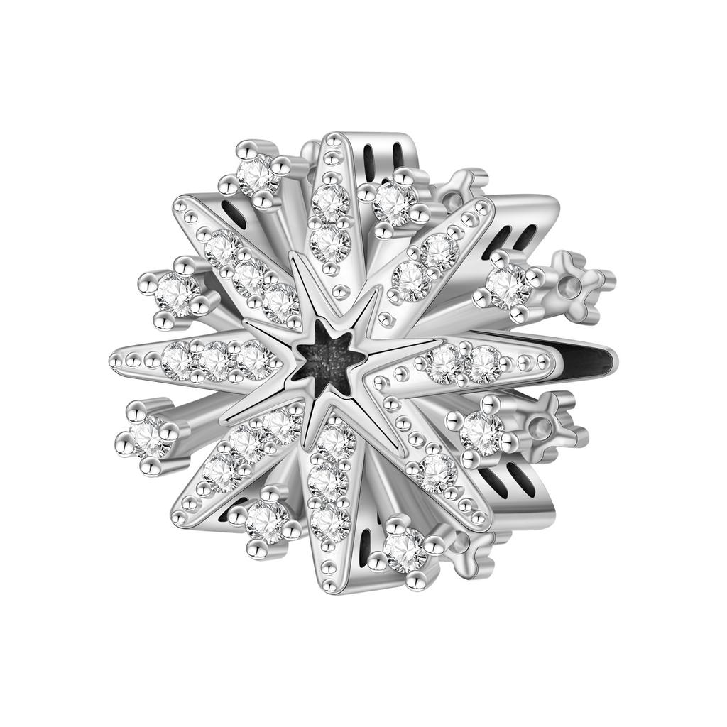 NEW 925 Silver Charm Beads Fit Original Bangle DIY Star Moon Sun Cross Heart Designs Perfect Party Gift