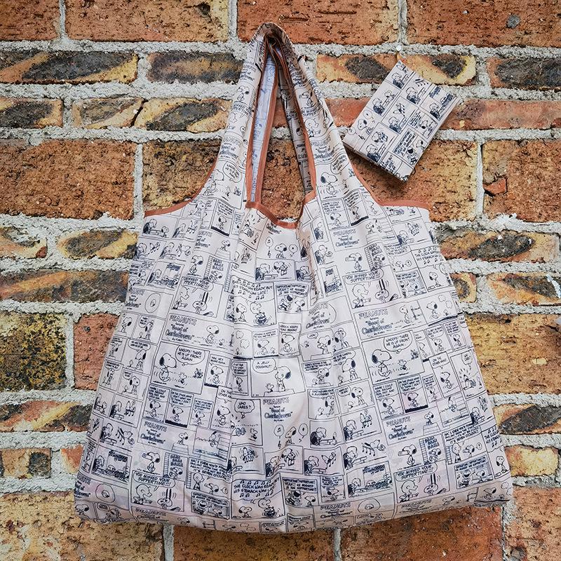 Eco-friendly Foldable Shopping Bag – Japanese & Korean Cartoon Design, Portable and Sturdy