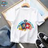 Paw Patrol Chase Boys T Shirt Puppy Dog Happy Birthday Numbers Children Girls T-shirts Summer Tops Clothes Kids Party Gift New