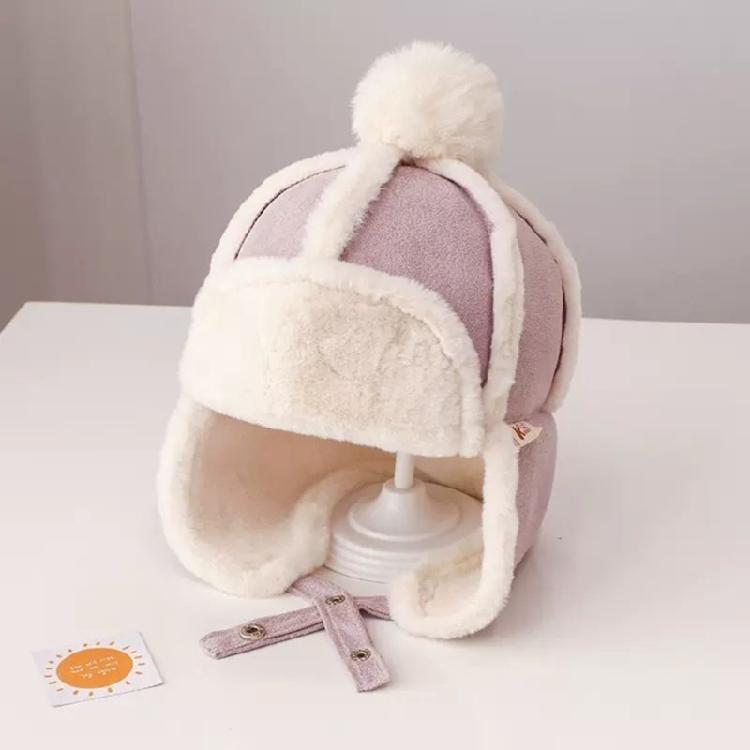 Breathable Earmuff Caps Baby Warmth Ear Flap Hat with Fleece Lining for Winter