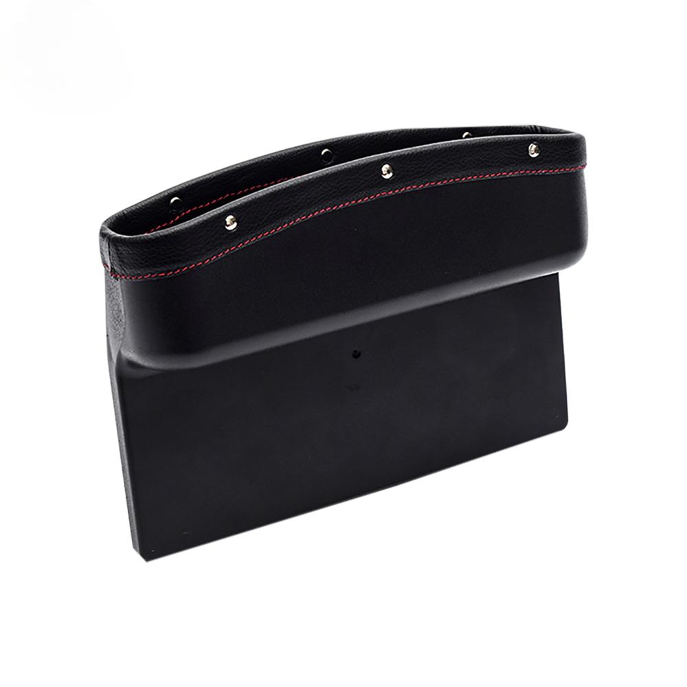 New Universal Car Organizer Seat Crevice Storage Box PU Leather Car Organizer Cup Holder Auto Side Pocket for Stowing Tidying