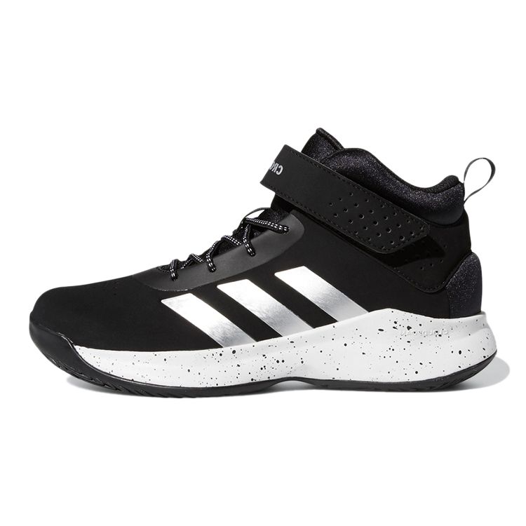 Adidas Cross Em Up 5 Wide Slip On Comfortable Non-Slip Shock Absorbing Durable Mid-Top Kids Basketball Shoes Kids Basketball Shoes S29006