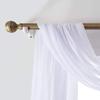 Outdoor Arched Curtains Window Cleaning, Wedding Party, Stage, Dressed White, Transparent Thin Gauze