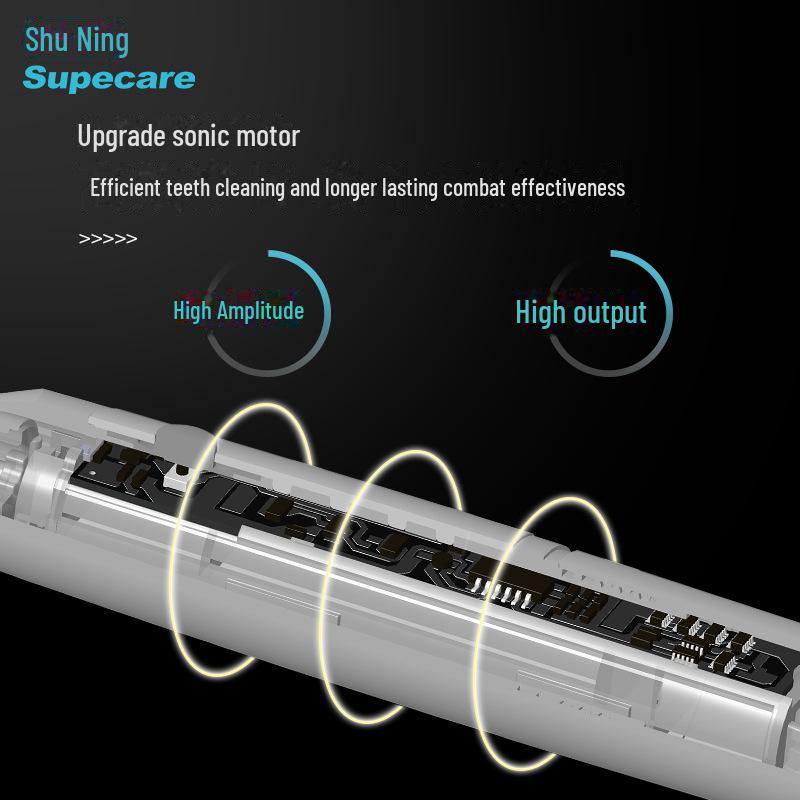 Shuning Sonic Vibration Electric Toothbrush - Timed Charging, Whitening, Soft Bristles, Adult Gift