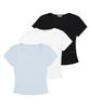 1993STUDIO W Basic Square Neck T-Shirt (3 Colors)