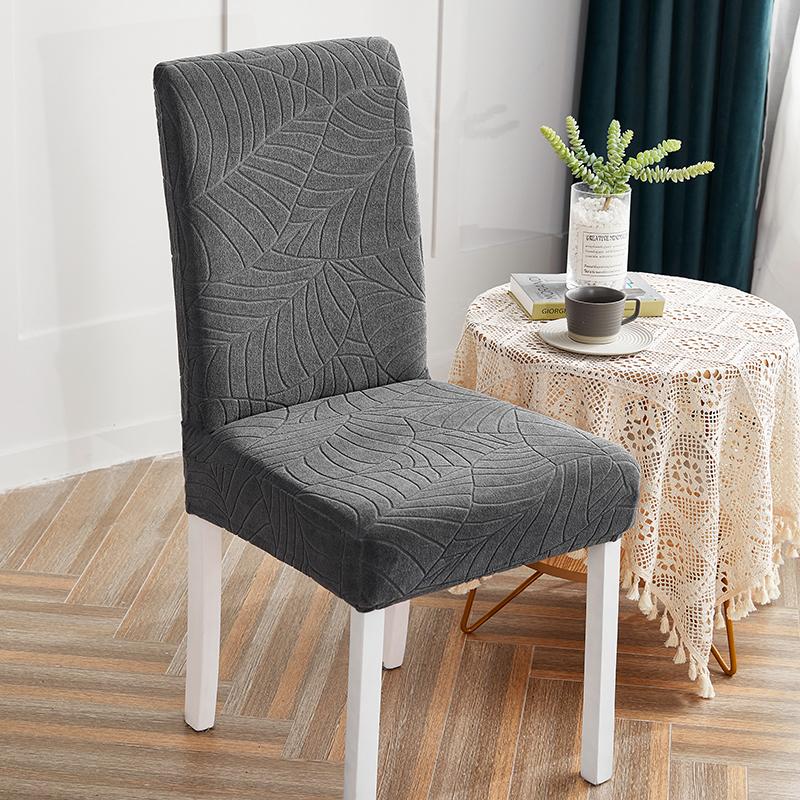 1/2/4/6 Stück Blätter Jacquard Stuhlbezug Spritzwassergeschützt Elastisch Esszimmerstuhlbezüge Küchen-Wohnzimmer-Stuhlschutz Überwürfe