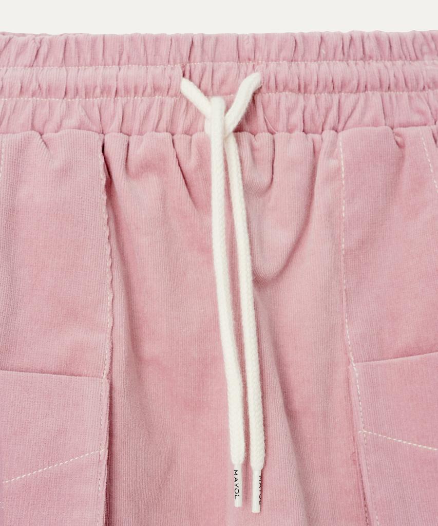 Mayol Corduroy Cargo Skirt_Dusty Pink