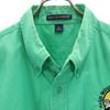 PORT AUTHORITY Short Sleeve Button Down Shirt XL Green Men's Used