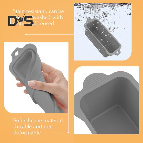 Silicone Oil Drain Box Liners Eco-Friendly Heat-Resistant Reusable Dishwasher Safe Oil Drain Box Grease Tray BBQ Accessories