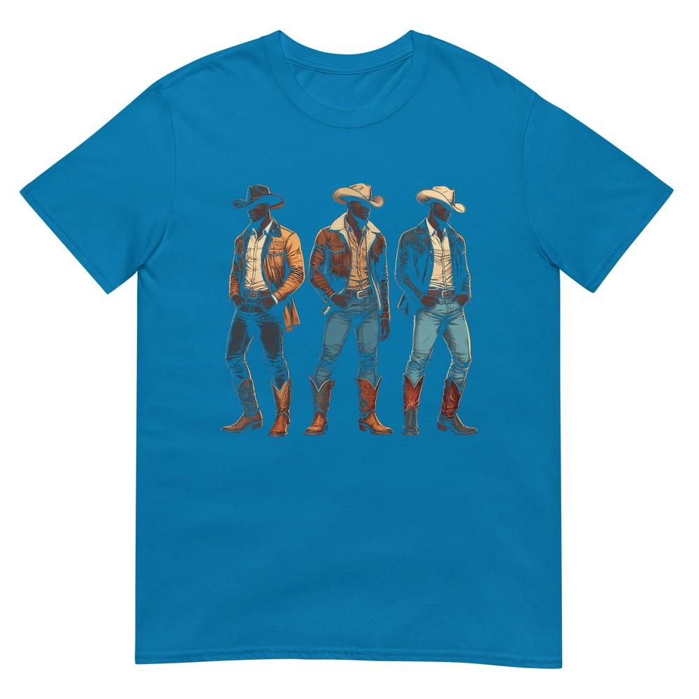 Black Cowboy Western Rodeo Melanin Black History Texas Unisex Tshirt