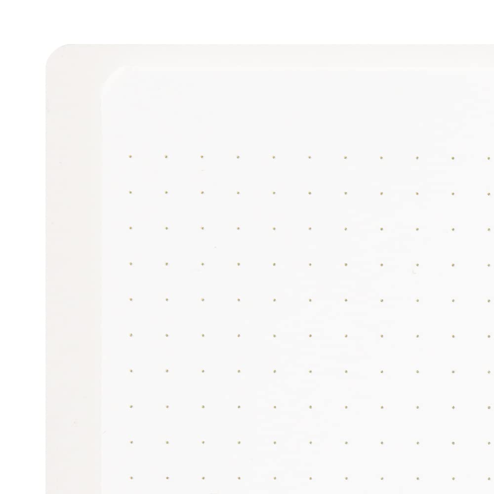 MIDORI Ring-Bound Notebook, Color Dot Grid, A5 - White