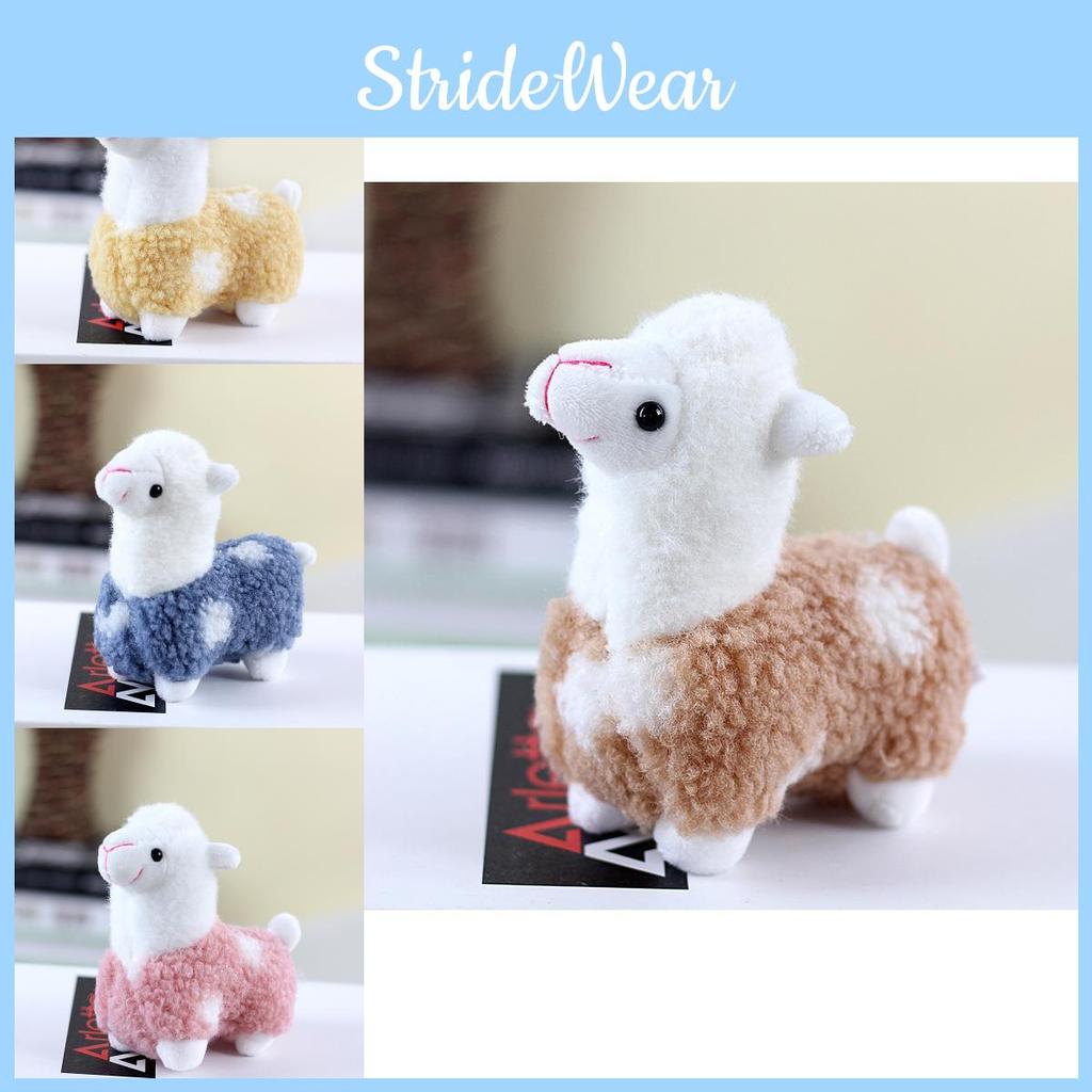 Adorable Plush Alpaca Keychain Charming Small Stuffed Toy For Bags And Gifts