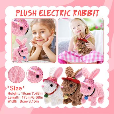 My Realistic Bunny Toy, Bunny, Stuffed Bunny With Sounds And Movements, Realistic Bunny Toys For Kids