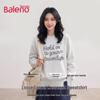 Baleno Women's Cotton Blend Crew Neck Sweatshirt