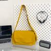 Women's Casual Nylon Crossbody Bag Lightweight Large Capacity Shoulder Bag Messenger Bag for Daily Work School Travel Solid Color Simple Style