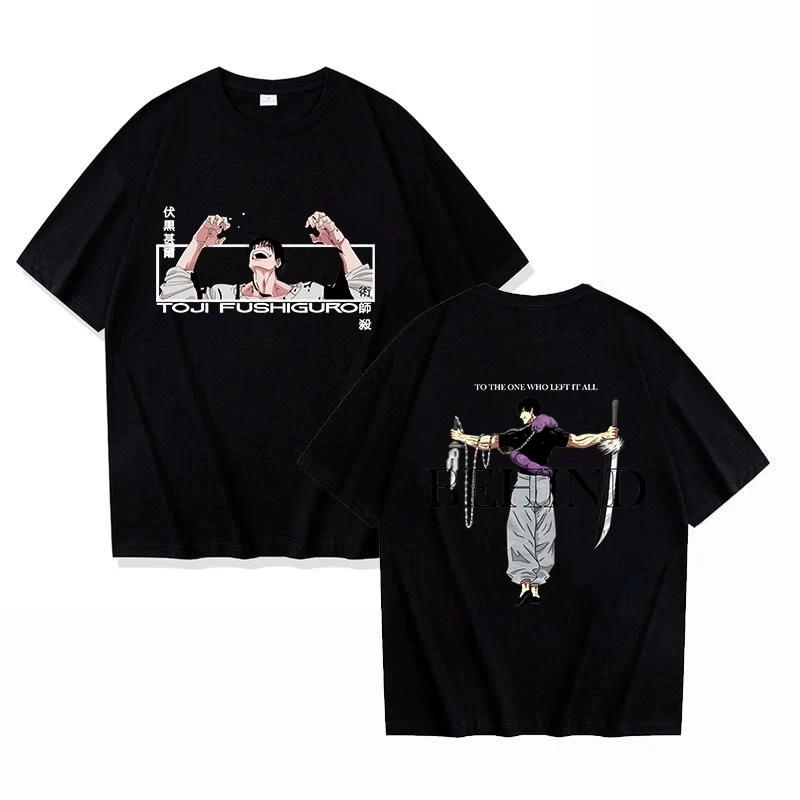 2026 Nové Anime Tričko Dámské a Pánské Tričko Fushiguro Toji Cosplay Oblečení Streetwear Tričko Topy