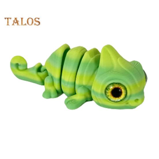 

3D-печатная фигурка ящерицы с подвижными суставами, мини-фигурка из кабрита, шарнирная модель животного, игрушка для домашнего офиса, книжной полки, украшения для рабочего стола, орнамент флуоресцентный зеленый