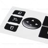 1 Pcs Car Window Control Switch Button Repair Stickers Deacal For Mercedes For Benz 2007-2014 Button Repair Kit Fix Ugly Button
