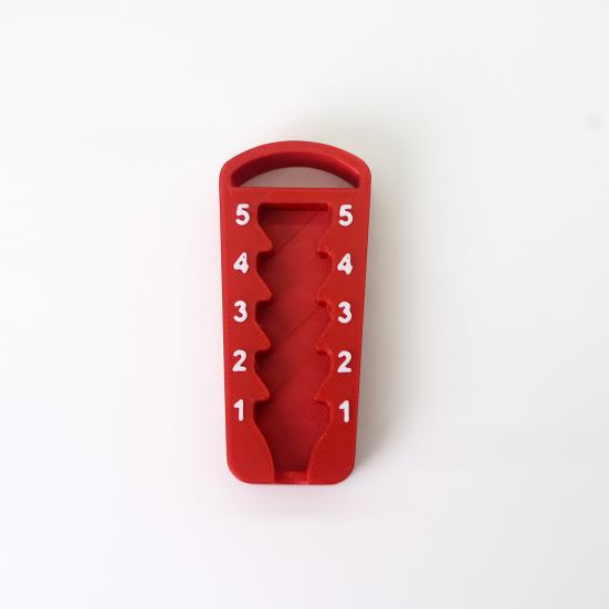 Golf Tee Height Adjuster 5 Settings Precision Tee Elevator Height Setter Consistent Multi-functional Tee Holder with 5 Tees