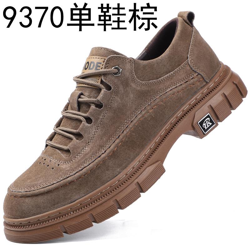 

Soft-soled youth shoes, new breathable work shoes, wear-resistant casual leather shoes, thin straps, simple leather casual men s shoes 38