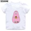 Hot Sale Cute Barbapapa Print Cartoon Kids TShirts Girls Clothes Baby Boys Short Sleeve T shirt Summer Children Topsooo5162